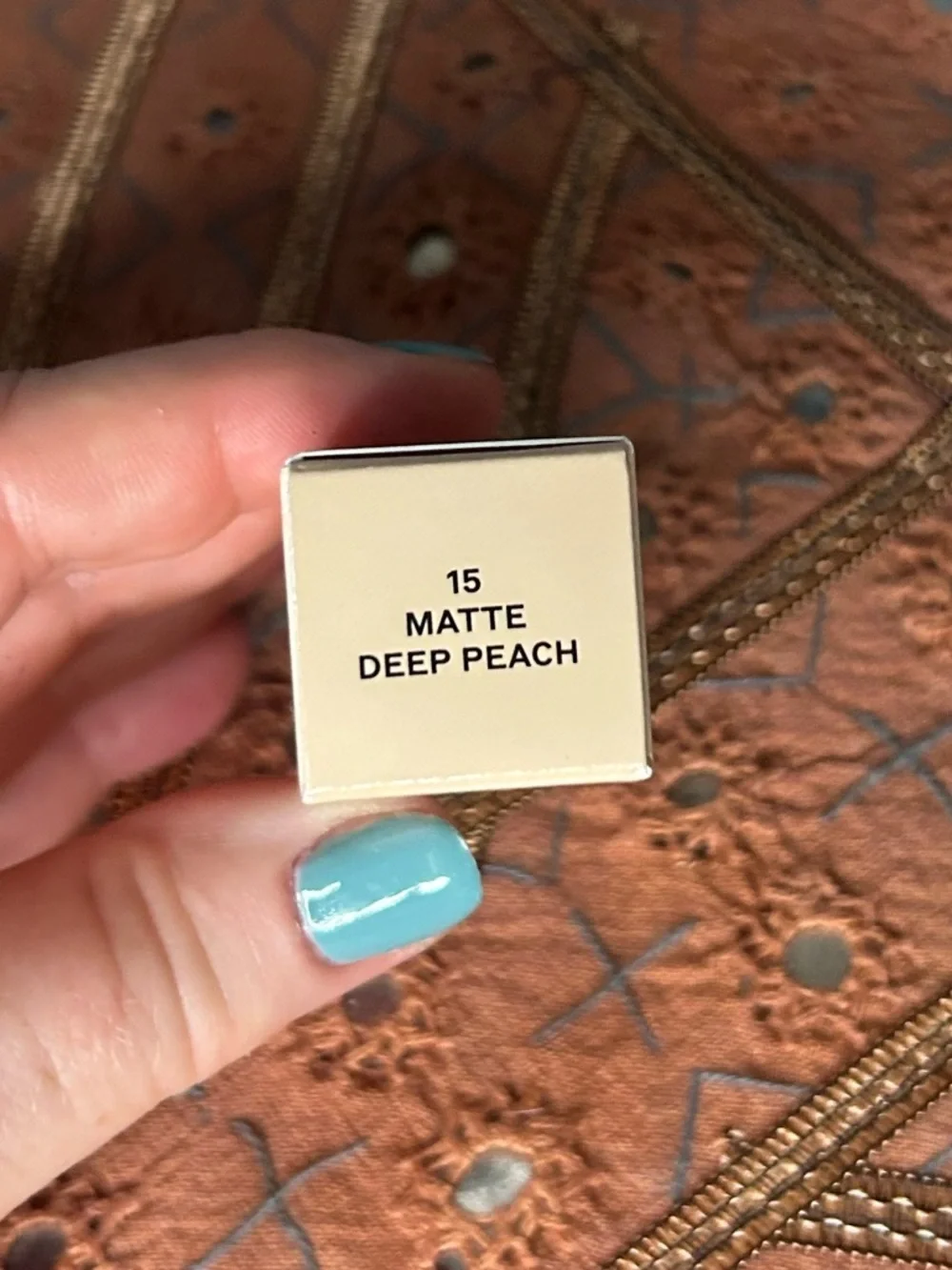 Burberry Kisses Matte Lipstick in Deep Peach